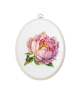 Cross Stitch Kit with Hoop Included Luca - S - BC206 ’’Rozella’’ Peony - Luca - S Yarns