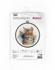 Cross Stitch Kit with Hoop Included Luca - S - BC210, The Bengal Cat - Luca - S Yarns