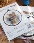 Cross Stitch Kit with Hoop Included Luca - S - BC210, The Bengal Cat - Luca - S Yarns