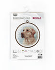 Cross Stitch Kit with Hoop Included Luca - S - BC211, The Labrador - Luca - S Yarns