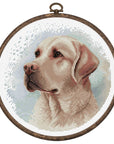 Cross Stitch Kit with Hoop Included Luca - S - BC211, The Labrador - Luca - S Yarns