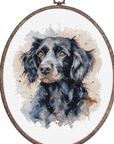 Cross Stitch Kit with Hoop Included Luca - S - BC213 The Border Collie - Luca - S Yarns