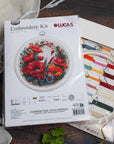 Cross Stitch Kit with Hoop Included Luca - S - Composition With Poppies, BC209 - Luca - S Yarns