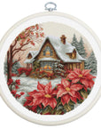 Cross Stitch Kit with Hoop Included Luca - S - Little House in The Forest, BC227 - Luca - S Yarns