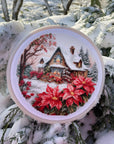 Cross Stitch Kit with Hoop Included Luca - S - Little House in The Forest, BC227 - Luca - S Yarns