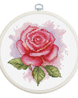 Cross Stitch Kit with Hoop Included Luca - S - Rose Aroma, BC105 - Luca - S Yarns