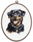 Cross Stitch Kit with Hoop Included Luca - S - Rottweiler, BC229 - Luca - S Yarns