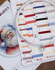 Cross Stitch Kit with Hoop Included Luca - S - Santa, BC224 - Luca - S Yarns