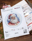 Cross Stitch Kit with Hoop Included Luca - S - Santa, BC224 - Luca - S Yarns