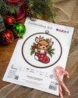 Cross Stitch Kit with Hoop Included Luca - S - Santa's Surprise, BC236 - Luca - S Yarns