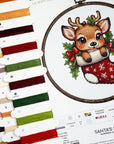 Cross Stitch Kit with Hoop Included Luca - S - Santa's Surprise, BC236 - Luca - S Yarns