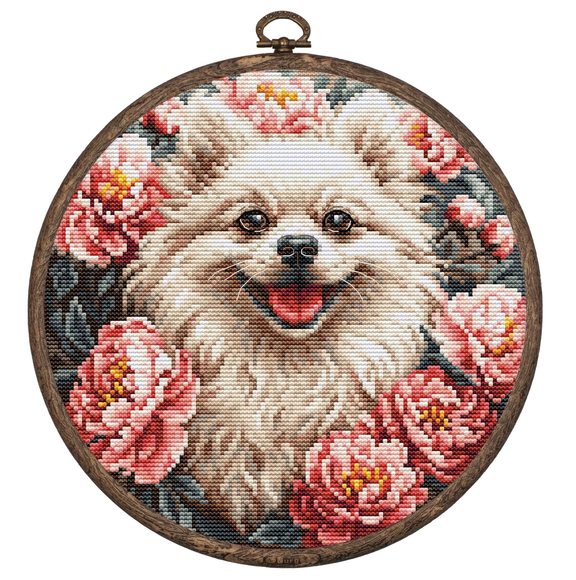 Cross Stitch Kit with Hoop Included Luca - S - Spitz, BC237 - Luca - S Yarns