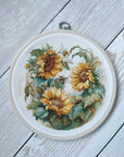 Cross Stitch Kit with Hoop Included Luca - S - Sunflower, BC202 - Luca - S Yarns