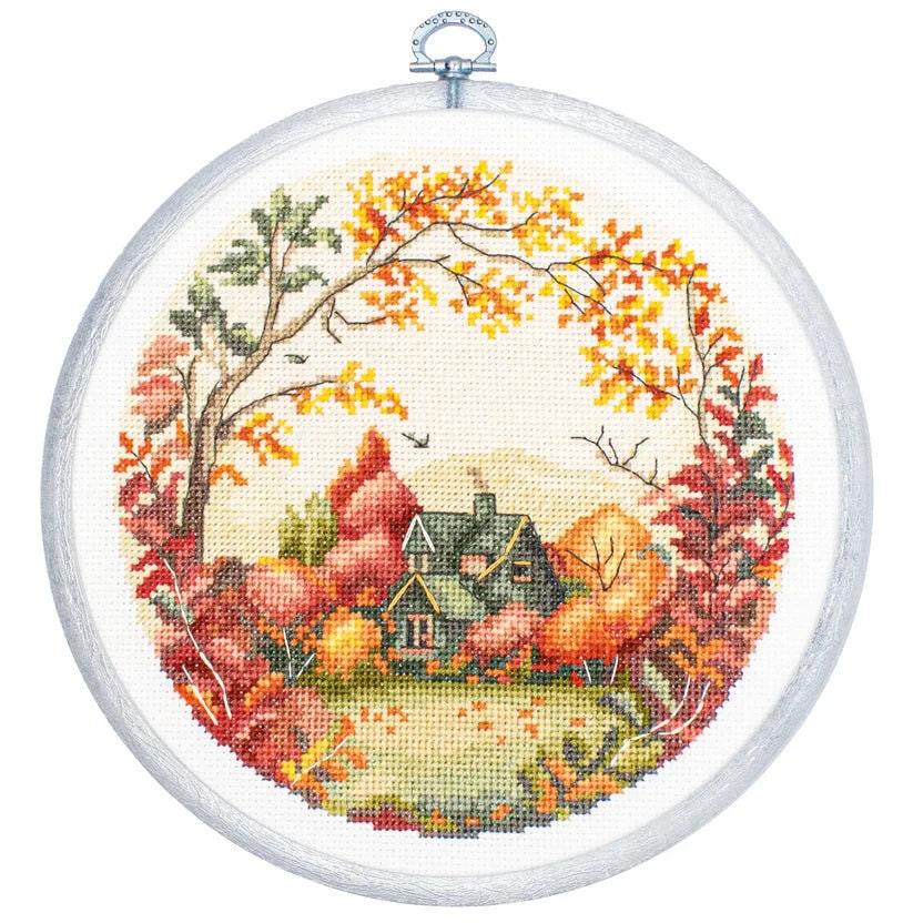 Cross Stitch Kit with Hoop Included Luca - S - The Autumn, BC221 - Luca - S Yarns