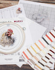 Cross Stitch Kit with Hoop Included Luca - S - The Chicken, BC216 - Luca - S Yarns