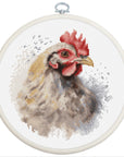 Cross Stitch Kit with Hoop Included Luca - S - The Chicken, BC216 - Luca - S Yarns