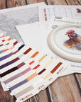 Cross Stitch Kit with Hoop Included Luca - S - The Cock, BC217 - Luca - S Yarns