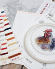 Cross Stitch Kit with Hoop Included Luca - S - The Cock, BC217 - Luca - S Yarns