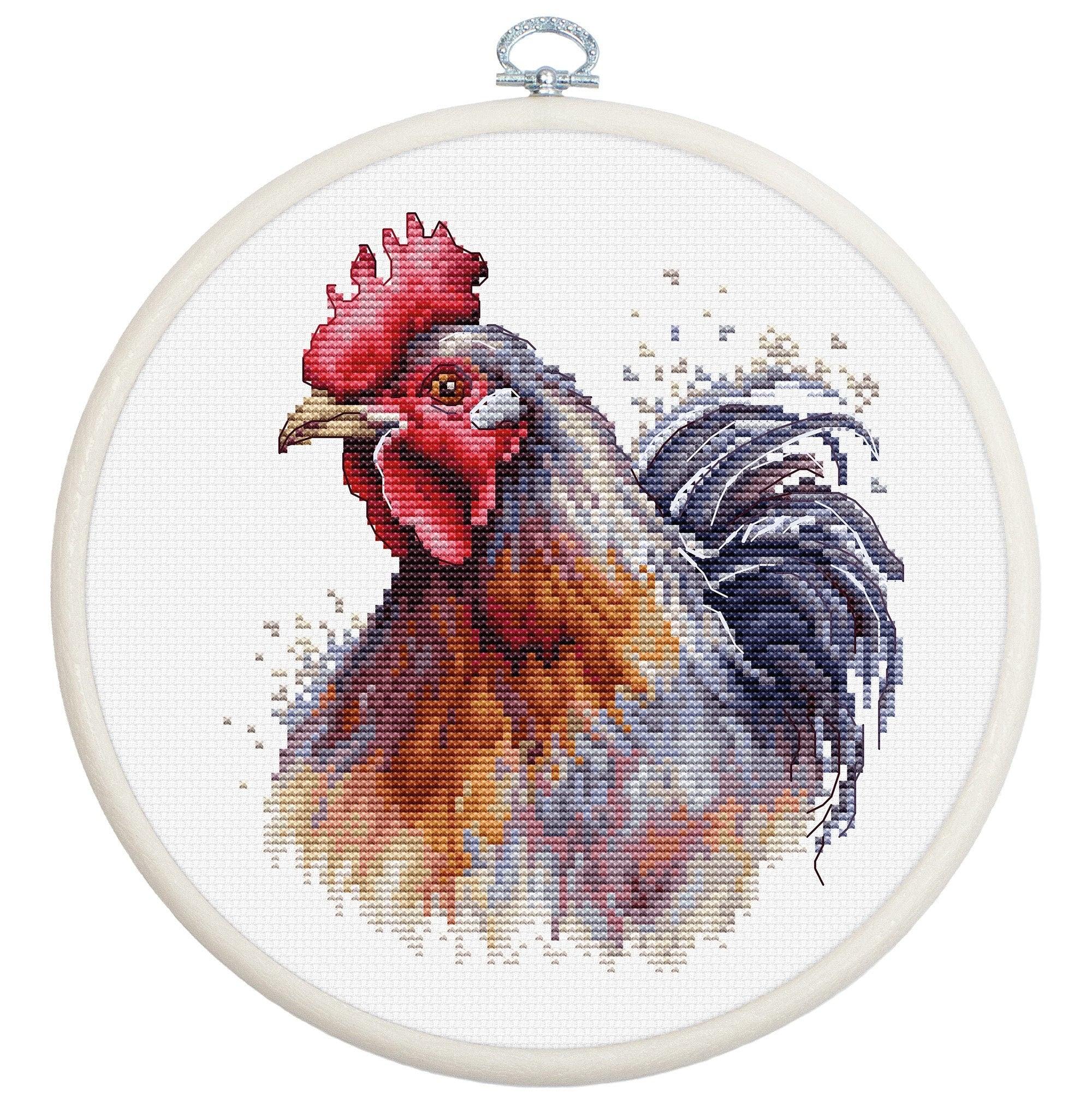 Cross Stitch Kit with Hoop Included Luca - S - The Cock, BC217 - Luca - S Yarns