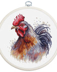 Cross Stitch Kit with Hoop Included Luca - S - The Cock, BC217 - Luca - S Yarns