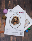 Cross Stitch Kit with Hoop Included Luca - S - The Cocker Spaniel, BC223 - Luca - S Yarns