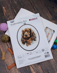 Cross Stitch Kit with Hoop Included Luca - S - The Cocker Spaniel, BC223 - Luca - S Yarns