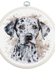 Cross Stitch Kit with Hoop Included Luca - S - The Dalmatian, BC208 - Luca - S Yarns