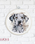 Cross Stitch Kit with Hoop Included Luca - S - The Dalmatian, BC208 - Luca - S Yarns