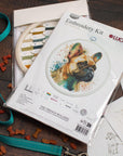 Cross Stitch Kit with Hoop Included Luca - S - The French Bulldog, BC207 - Luca - S Yarns