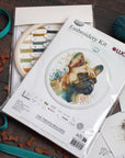 Cross Stitch Kit with Hoop Included Luca - S - The French Bulldog, BC207 - Luca - S Yarns