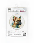 Cross Stitch Kit with Hoop Included Luca - S - The French Bulldog, BC207 - Luca - S Yarns