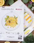 Cross Stitch Kit with Hoop Included Luca - S - The Lemon Juice, BC234 - Luca - S Yarns