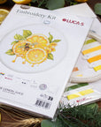 Cross Stitch Kit with Hoop Included Luca - S - The Lemon Juice, BC234 - Luca - S Yarns