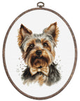 Cross Stitch Kit with Hoop Included Luca - S - The Yorkshire Terrier, BC228 - Luca - S Yarns