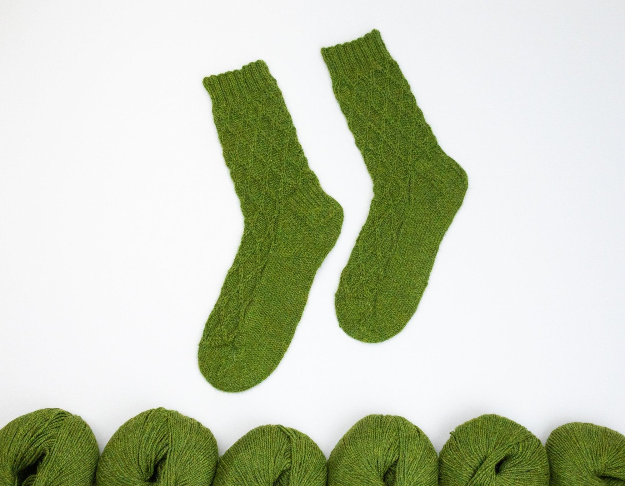 Emerald Trellis Socks - Luca - S Yarns