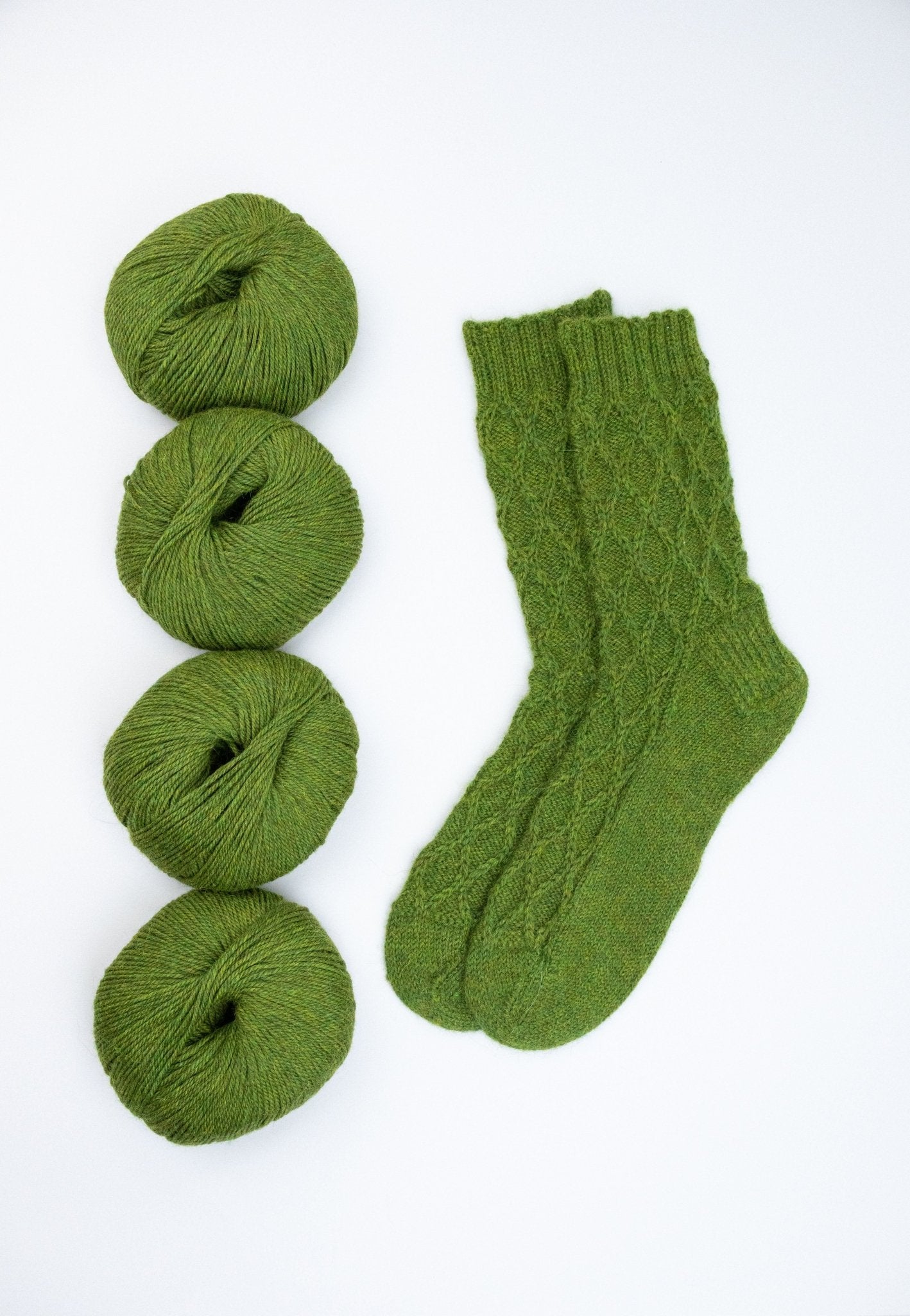 Emerald Trellis Socks - Luca - S Yarns