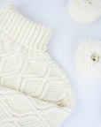 Ivory Diamond Pullover - Luca - S Yarns