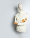 Ivory Diamond Pullover - Luca - S Yarns