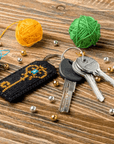 Key Chain Needlecraft Kit - Cross Stitch Kit on Leather - Luca - S Yarns