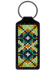 Key Chain Needlecraft Kit - Cross Stitch Kit on Leather - Luca - S Yarns