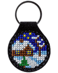 Key Chain Needlecraft Kit - Cross Stitch Kit on Leather - Luca - S Yarns