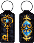 Key Chain Needlecraft Kit - Cross Stitch Kit on Leather - Luca - S Yarns