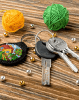 Key Chain Needlecraft Kit - Cross Stitch Kit on Leather - Luca - S Yarns