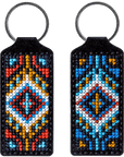 Key Chain Needlecraft Kit - Cross Stitch Kit on Leather - Luca - S Yarns