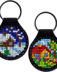 Key Chain Needlecraft Kit - Cross Stitch Kit on Leather - Luca - S Yarns