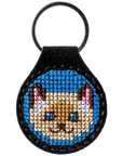 Key Chain Needlecraft Kit - Cross Stitch Kit on Leather - Luca - S Yarns