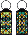 Key Chain Needlecraft Kit - Cross Stitch Kit on Leather - Luca - S Yarns