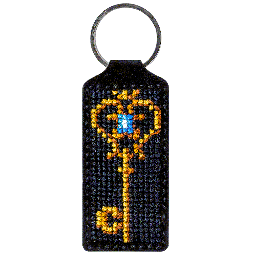 Key Chain Needlecraft Kit - Cross Stitch Kit on Leather - Luca - S Yarns