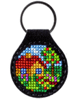 Key Chain Needlecraft Kit - Cross Stitch Kit on Leather - Luca - S Yarns