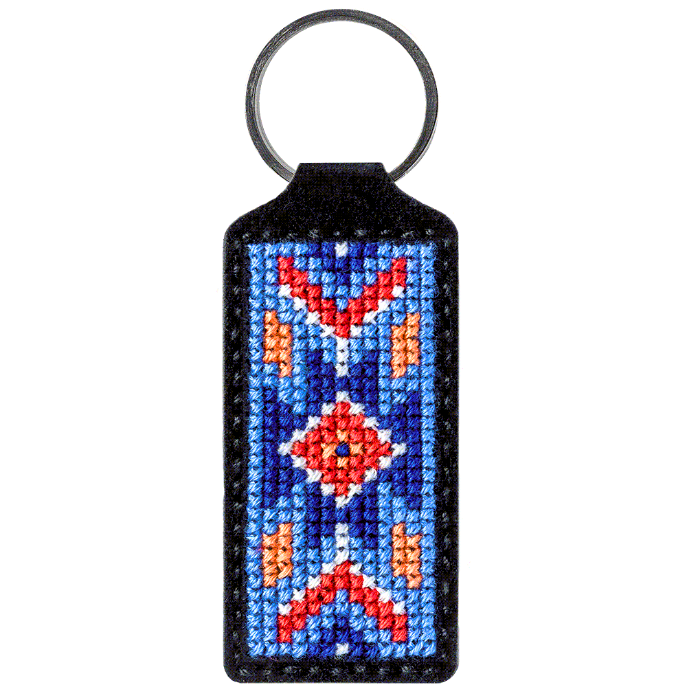 Key Chain Needlecraft Kit - Cross Stitch Kits on Leather - Luca - S Yarns